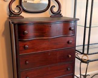 Lot 98: Mahogany Tallboy Dresser