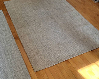 Lot 15: Crate & Barrel Natural Sisal Area Rugs (2)