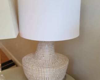 Lot 17: Woven Wicker Lamps