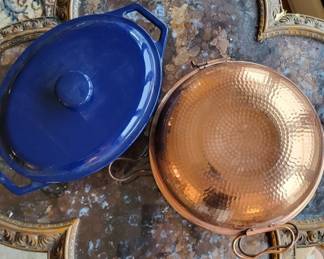Lot 220: Metalutil Copperware & Enamel Dutch Oven