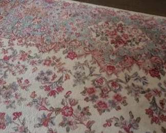 Lot 96: Floral wool area rug