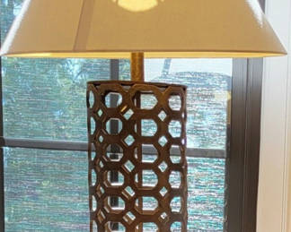 Lot 4: Ethan Allen: Caira Table Lamp + Shade