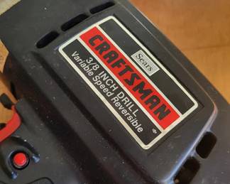 Lot 77: Craftsman 3/8" Variable Speed Reversible Electric Drill