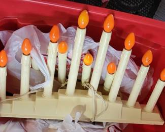 Lot 86: Vintage Electric Plastic Drip Window Candelabra