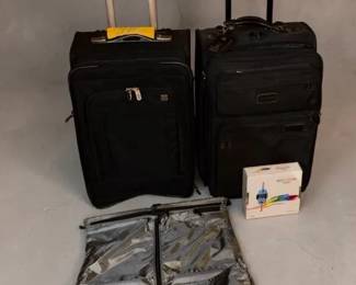 Victorinox TravelPro Black Softside Spinner Luggage with Travel Accessories