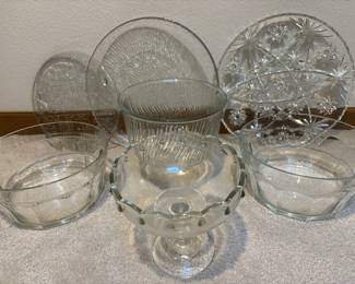 Glass Serving Platters And Bowls