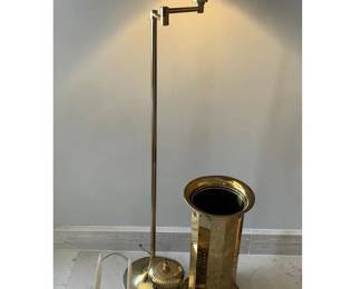 Brass Swing Arm Lamp Umbrella Stand Candleholders Vintage Brass Incense HolderLantern