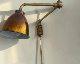 Vintage Brass Articulated Wall Light