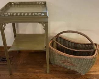 Side Table And Basket