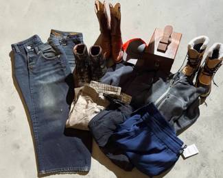 VTG Tony Lamas Cowboy Boots Size 11 Steel Toes Menswear More