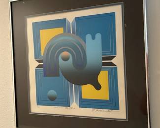 LimitedEdition Abstract Silkscreen Print by Ryo Saitok
