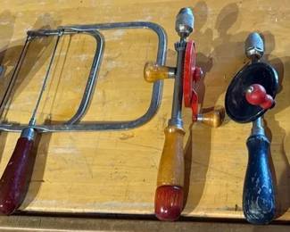 Vintage Hand Plane Coping Saw Manual Hand Drills