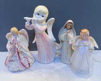 Ceramic Angels Tree Toppers