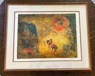 Vintage Lithograph Artist Proof By Hoi Lebadang
