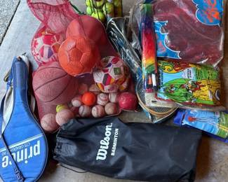 Sporting Goods Balls Badminton Tennis Rackets Kites And More
