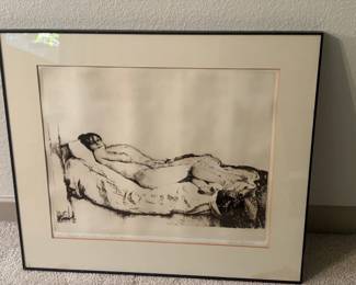 Herbert Fink Signed Limited Edition Etching
