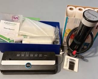 Sansaire Sous Vide Cooker Geryon Vacuum Sealer Food Prep Lot