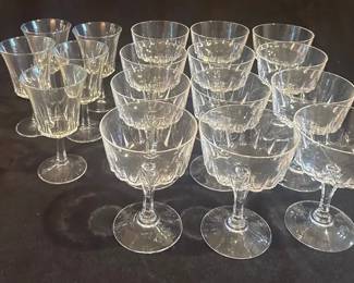 Crystal Vintage Sherbert Wine Glasses