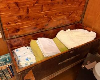 Cedar Chest full of vintage Linens