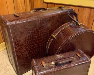 Set of Three Cool Vintage Luggage