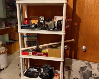 Vintage cameras, games, N gauge  train set