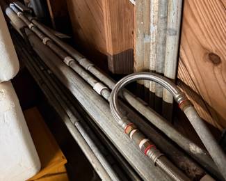 Lots of galvanized pipes