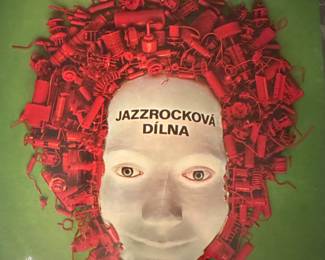 Jazzrocková Dílna record cover with a colorful sculptural portrait design.