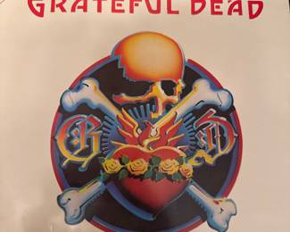 Grateful Dead album cover featuring a colorful skull and roses design.