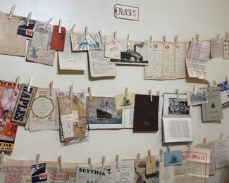 Cruise line ephemera