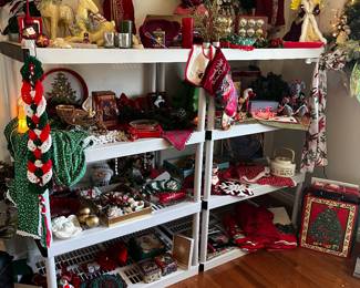 Christmas decore along with some vintage. 