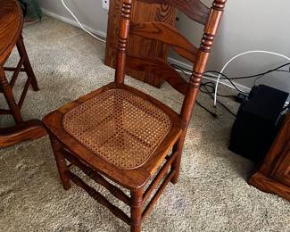Oak cane chair (set of 4) 