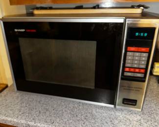 Vintage 1983 Sharp microwave - Works BEAUTIFULLY!!