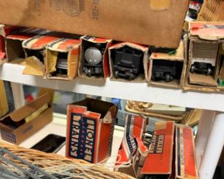 Lionel trains, many with original boxes