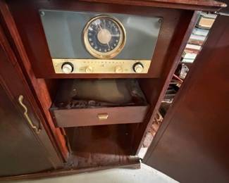 Inside cabinet