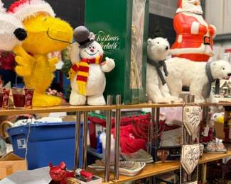 Some of the Christmas including blow molds
