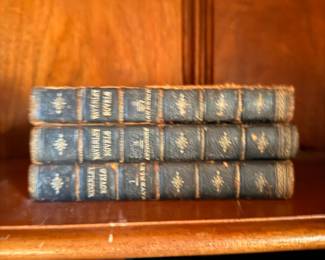Antique Three-Volume Set of Sermons by Rev. Sydney Smith — Leather Bound