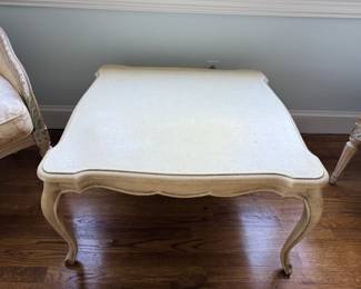 French Louis XV–style painted coffee table