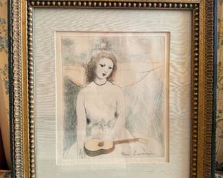 Framed Marie Laurencin Print – Young Woman with Guitar