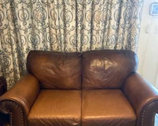 Curved Arm Loveseat
