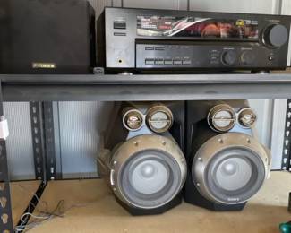 AudioVideo Surround Reciever Ken Wood, Sony Speakers and a Fisher Speaker