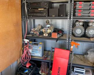 Two Metal Garage Shelves