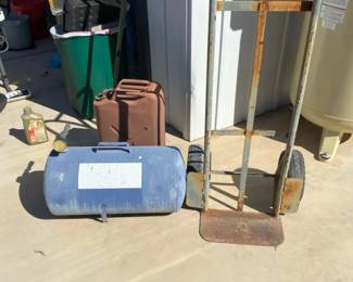 An Old Gas Can That Is Useable, Dollie, Air Compressor Tank