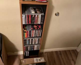 Shelf of CDs, Blank DVDs More