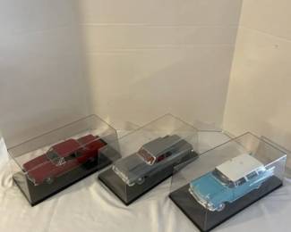 Die Cast Cars in Display Case