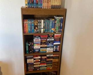 Shelf W Collectible VHS DVDs