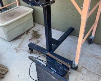 Heavy Duty Riding Lawn Mower Lift and a Air Valve Pod
