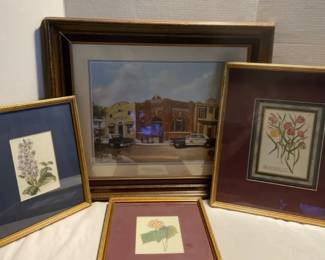 Signed Liberty Lane Floral Prints