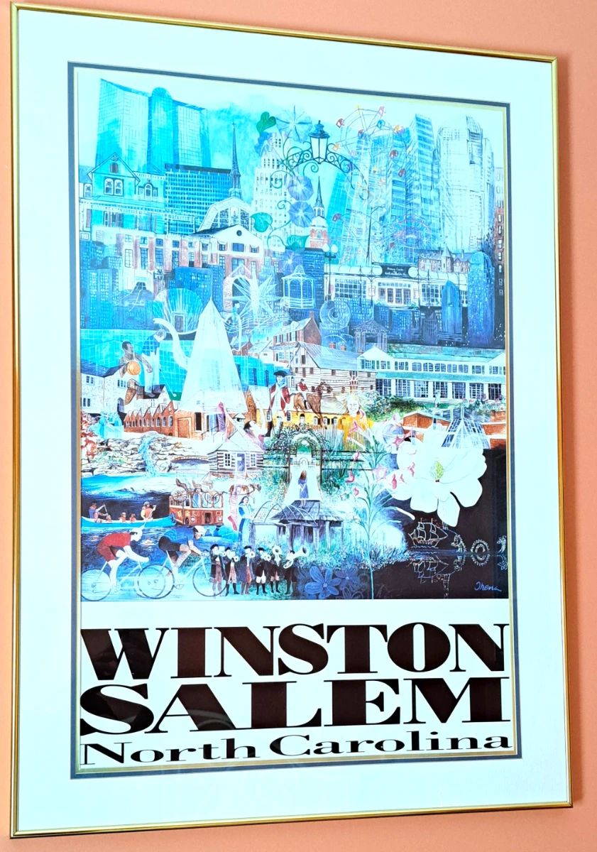 WINSTON SALEM FRAMED POSTER