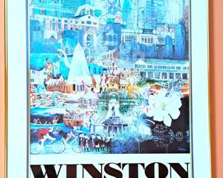 WINSTON SALEM FRAMED POSTER