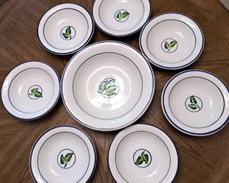 DANSK STONEWARE PASTA SALAD BOWLS